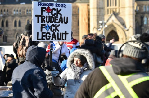 Demo Mandat Vaksin Kanada Meluas Menjadi Penentangan terhadap PM Trudeau