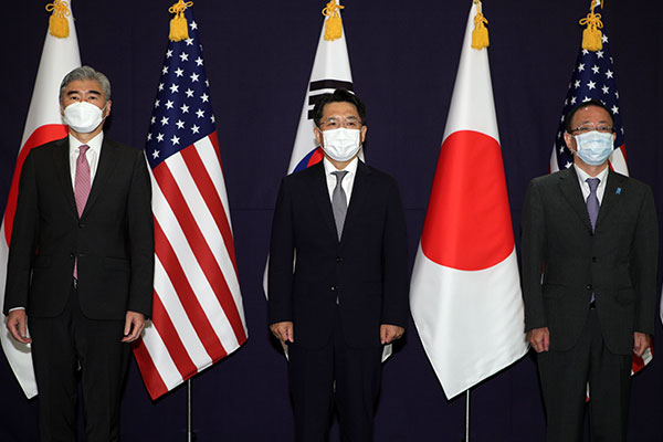 Tiga utusan khusus nuklir dari AS, Korea Selatan dan Jepang akan lakukan pertemuan di Hawaii pekan ini./Yonhap News