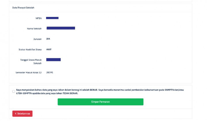 Mulai Sore Ini, Berikut Cara Simpan Permanen dan Unduh Bukti Permanen di portal.ltmpt.ac.id