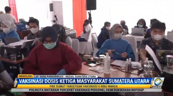 Tim Penggerak PKK Sumut Gelar Vaksinasi <i>Booster</i>