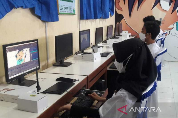 SMK Bhumi Phala Temanggung Produksi Film Animasi untuk Serawak TV Malaysia