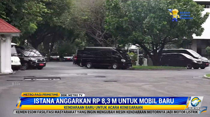 Istana Anggarkan Rp8,3 Miliar untuk Mobil Baru