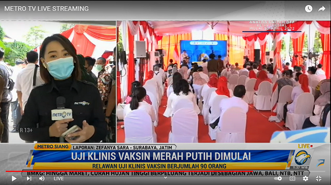 Uji Klinis Vaksin Merah Putih Dimulai