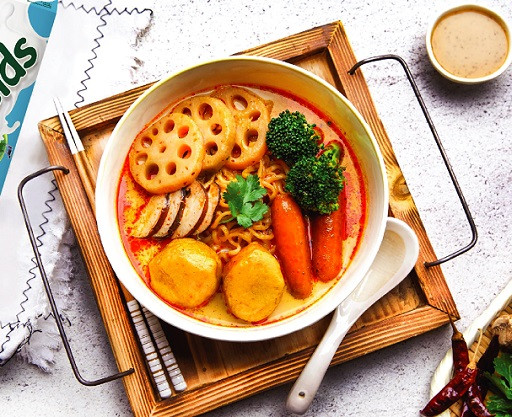 Milk Mala Noodle santapan mi yang cocok dimakan saat musim dingin. (Foto: Dok. Greenfields)
