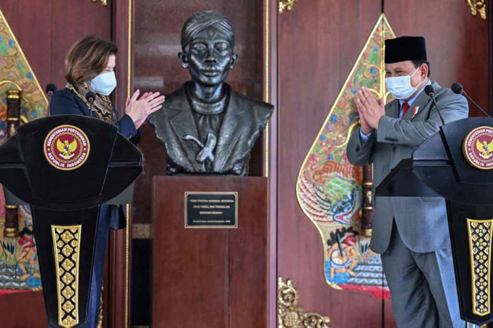 Prabowo Terima Kunjungan Menhan Prancis