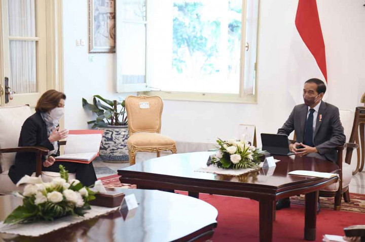 Momen Jokowi Terima Kunjungan Menteri Angkatan Bersenjata Prancis