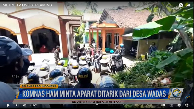 Komnas HAM Kecam Tindakan Refresif Aparat di Wadas