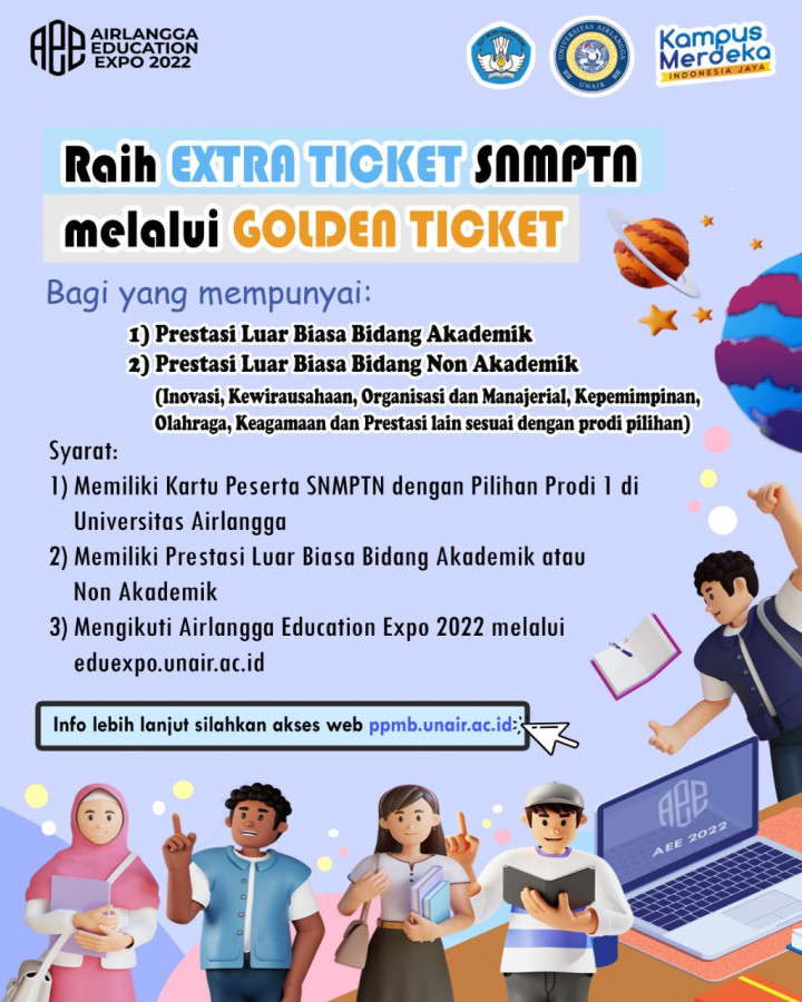 Unair Buka Kesempatan Calon Mahasiswa dengan Prestasi Luar Biasa Dapat <i>Golden Ticket</i>