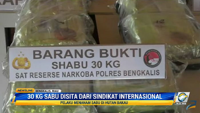 Kelabui Petugas, Teh China Isi Sabu 30 Kg Diamankan di Riau