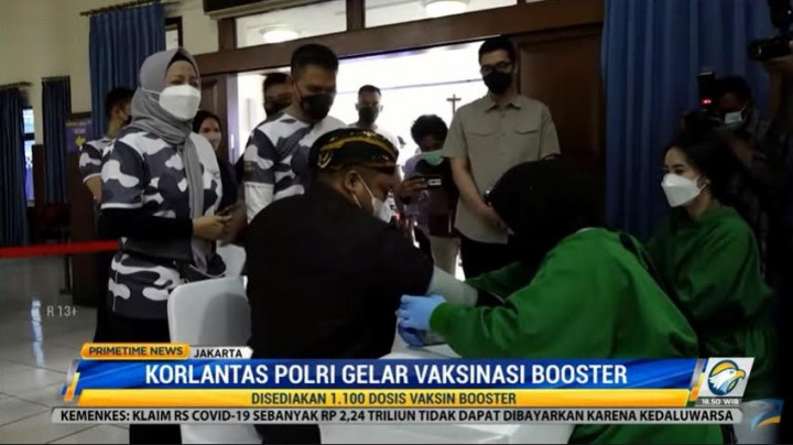 Korlantas Polri Gelar Vaksinasi Booster