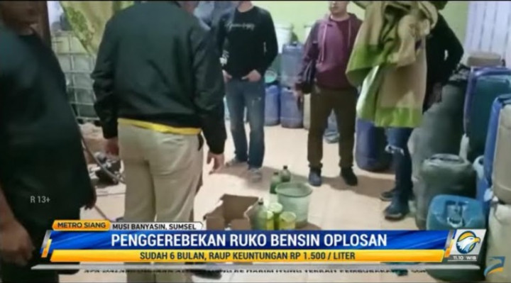 Pabrik Rumahan Bensin Oplosan Digerebek