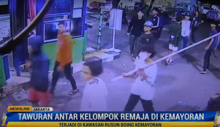 Remaja Tawuran di Rusun Boing Kemayoran, Bawa Batu Hingga Senjata Tajam