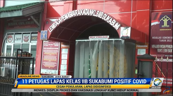 11 Petugas Lapas Kelas IIB Sukabumi Positif Covid-19