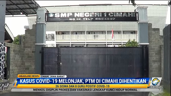 Kasus Covid-19 Melonjak, PTM di Cimahi Diberhentikan Sepenuhnya