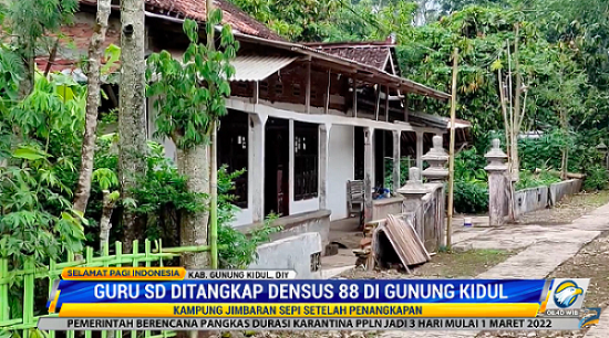 Densus 88 Tangkap Guru SD di Gunung Kidul