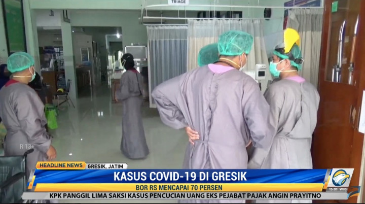 Kasus Covid-19 Meningkat, BOR RS di Gresik Sentuh 70%