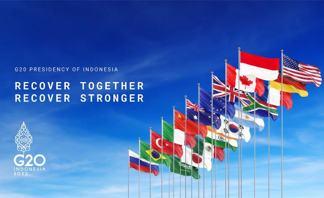 Ilustrasi bendera anggota G20 - - Foto: dok Kemenkeu