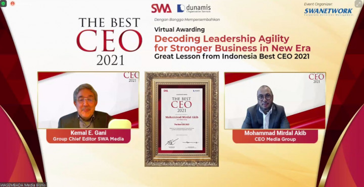 CEO Media Group Raih Penghargaan The CEO 2021 Versi Majalah SWA