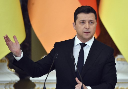 Presiden Ukraina Volodymyr Zelensky sebut negaranya tidak akan takut diserang siapapun./AFP