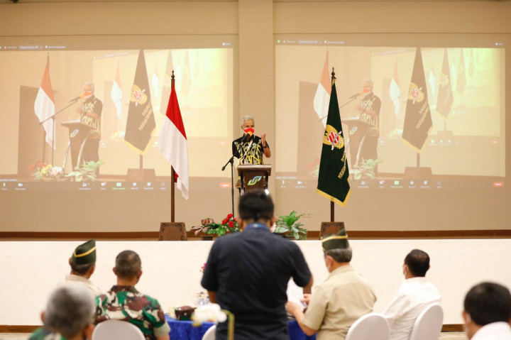 Ganjar Bakal Suntik Modal Usaha Genjot Perekonomian Purnawirawan TNI