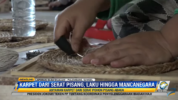 Keren! Karpet Serat Pisang Terjual Hingga Mancanegara