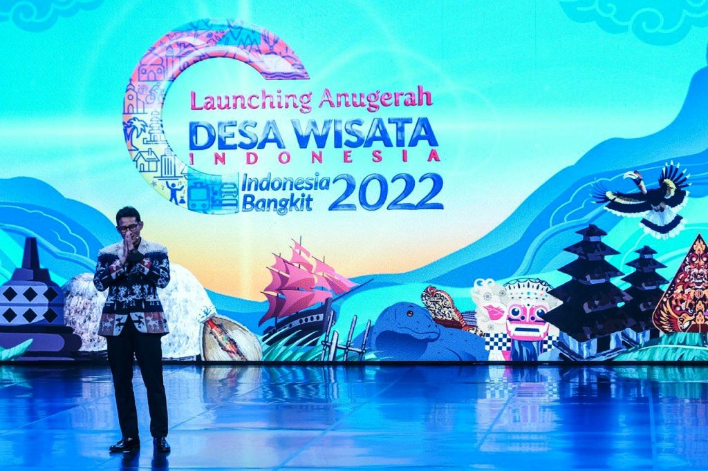 Menparekraf Sandiaga Uno launching Anugerah Desa Wisata Indonesia 2022 (Foto: Kemenparekraf)