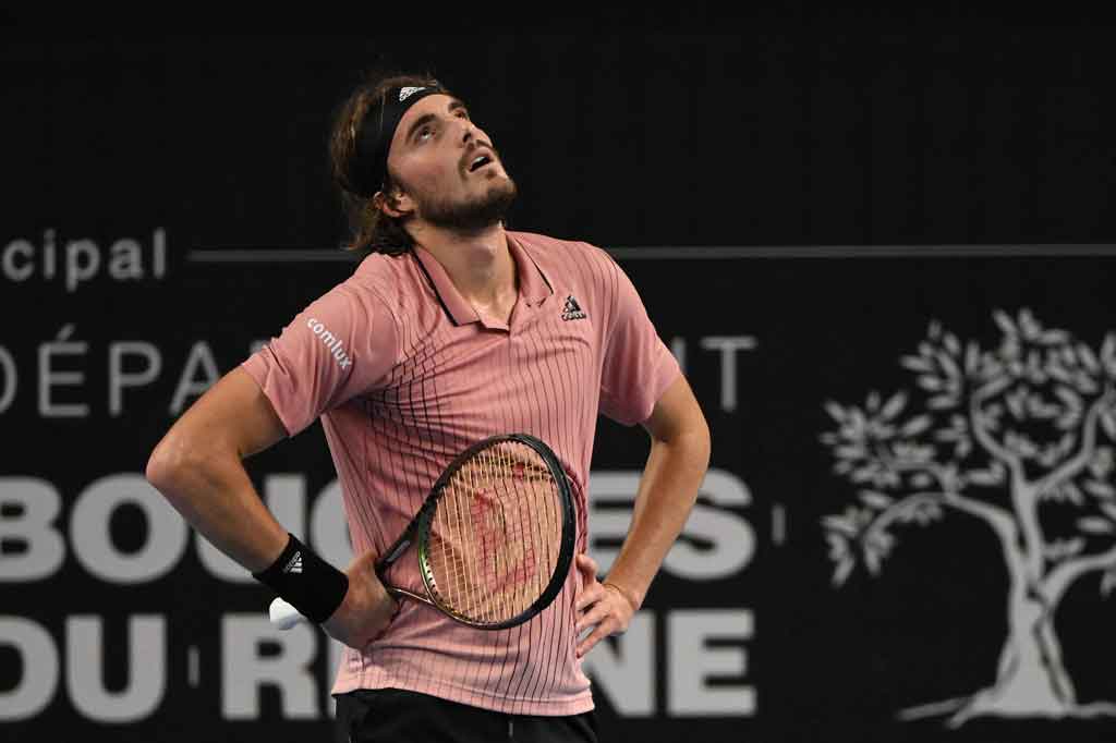 Foto: Tsitsipas Dipermalukan Petenis Kualifikasi di Marseille