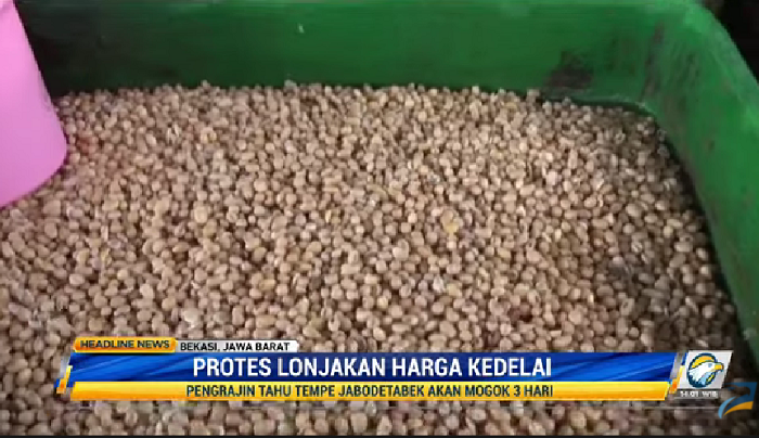 Kedelai Melonjak, Ukuran Tahu di Kurangi