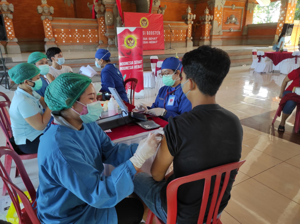 Binda Bali menggelar vaksinasi covid-19 di Tabanan, Bali. Dokumentasi/ istimewa