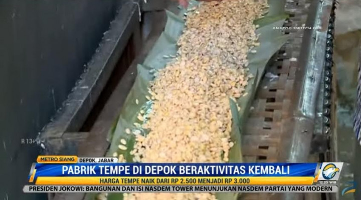 Pabrik Tempe di Depok Beraktivitas Kembali