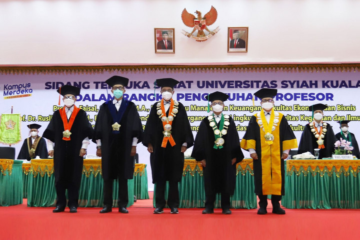 USK Tambah 3 Guru Besar, Ini Bidang Kepakarannya