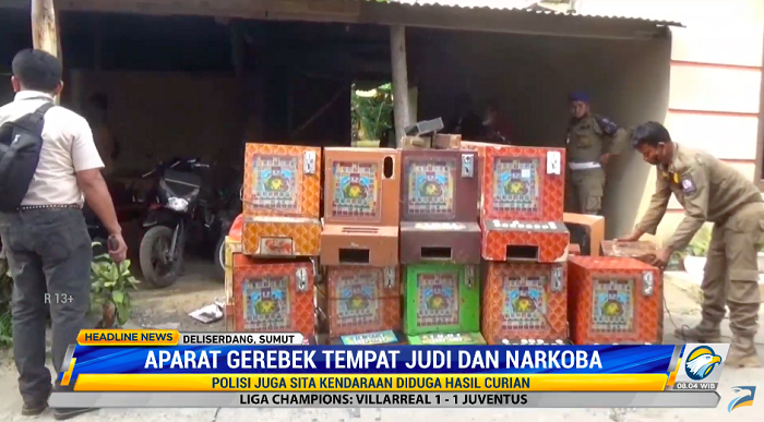 Aparat Gerebek Tempat Judi dan Narkoba di Medan