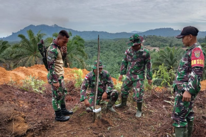 TNI Ancam Tindak Tegas Perusahaan Sawit Malaysia Perusak Patok Batas Negara
