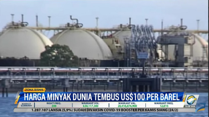 Konflik Rusia-Ukraina Memanas, Harga Minyak Dunia Sentuh US$100 Dolar Per Barel