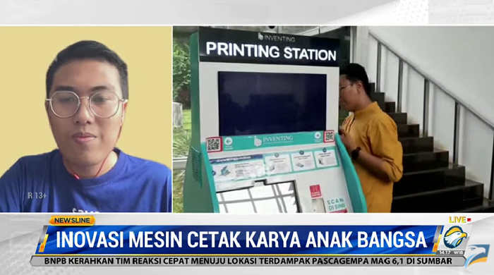 Inovasi mesin cetak karya anak bangsa. Foto: Dok/Metro TV