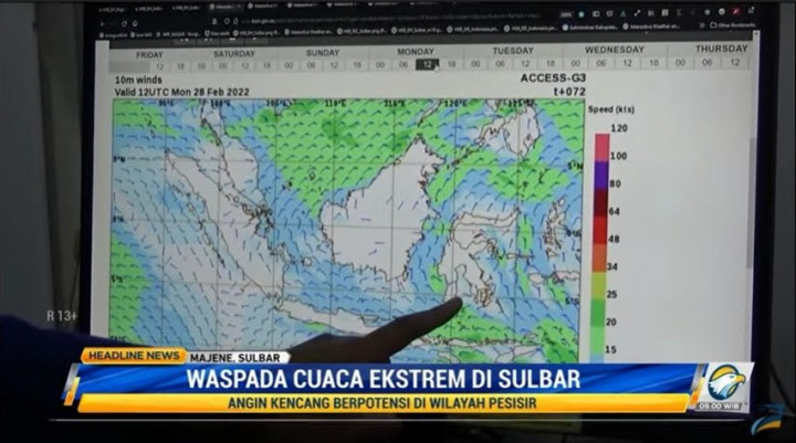 Waspada Cuaca Ekstrem di Sulbar
