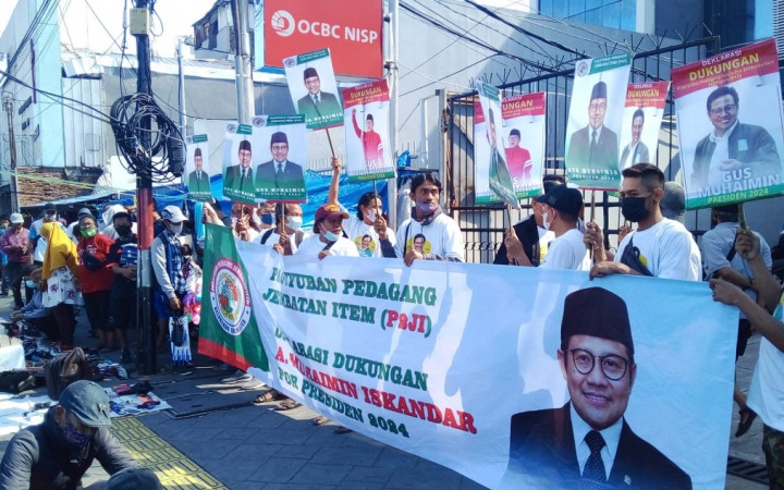 Paguyuban Pedagang Jembatan Item Dukung Muhaimin Jadi Presiden 2024