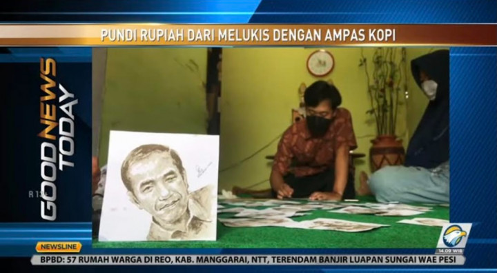 Wow! Ampas Kopi Disulap Jadi Karya Seni Penghasil Pundi