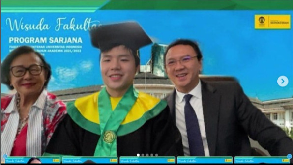 Lulus Kedokteran UI, Nicholas Sean Anak Ahok Wujudkan Impian Kakek