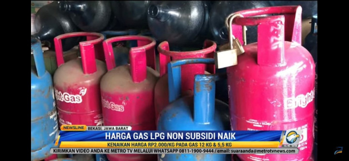 Harga Gas Elpiji 12 Kg Sentuh Rp200 Ribu