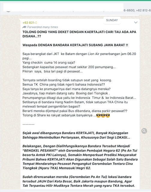 [Cek Fakta] Bengkel Pesawat Bandara Kertajati Kamuflase Pintu Masuk Tentara Tiongkok? Ini Faktanya