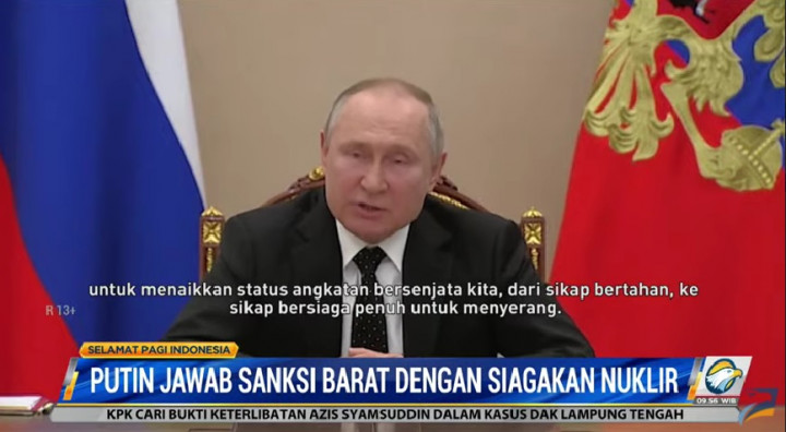 Rusia Jawab Sanksi Negara Barat dengan Menaikkan Status Operasi Militer