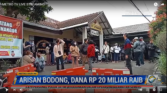Warga Jatinangor Tertipu Arisan Bodong, Dana Rp20 Miliar Raib