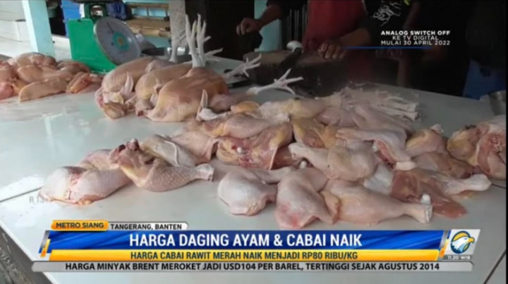 Mengikuti Daging, Harga Ayam dan Cabai di Banten Ikut Melesat