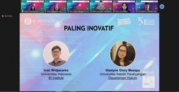 Desain Website SPEKTRO BI, Mahasiswa UI Raih Penghargaan Peserta Magang Paling Inovatif