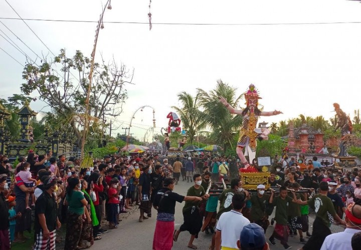 Pawai Ogoh-Ogoh Balinuraga di Lampung Selatan Kembali Digelar usai 2 Tahun Vakum