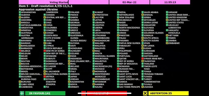 Resolusi PBB Disokong 141 Negara, Indonesia Ikut Mendukung