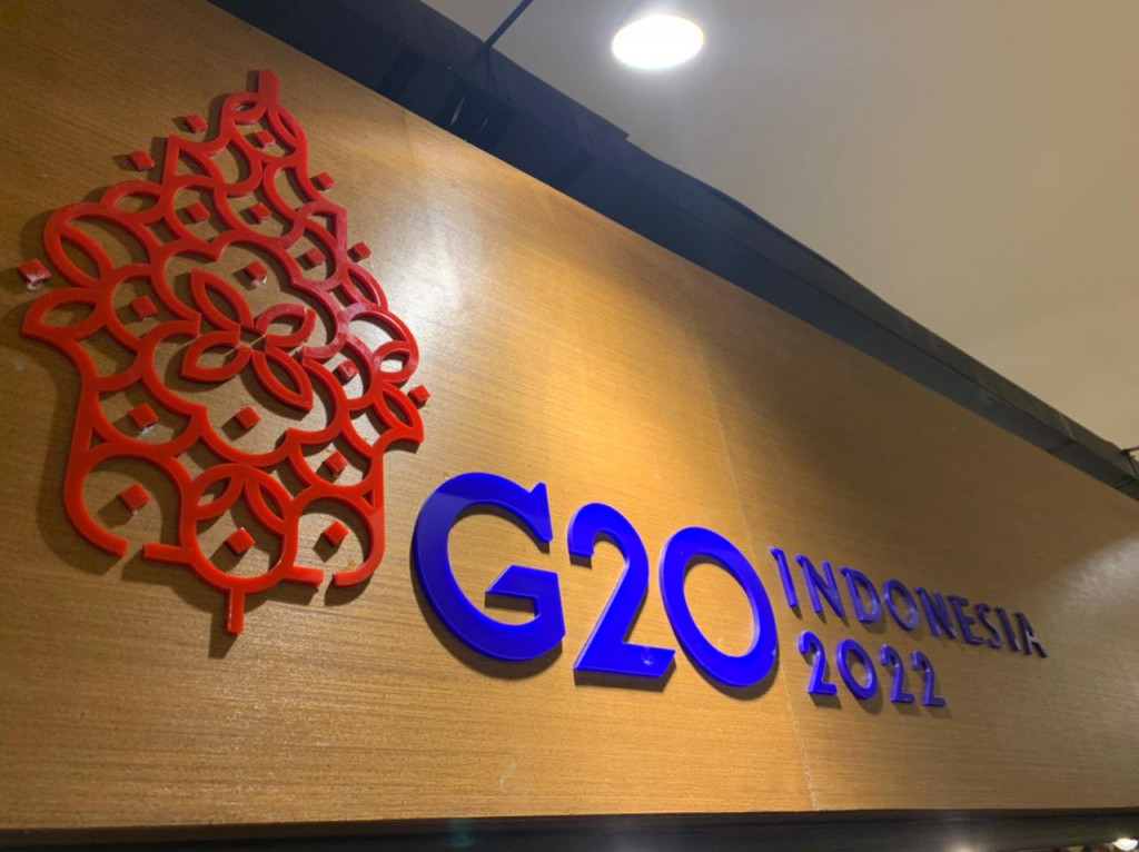 Ilustrasi logo G20. Foto: Medcom.id/Desi Angriani.