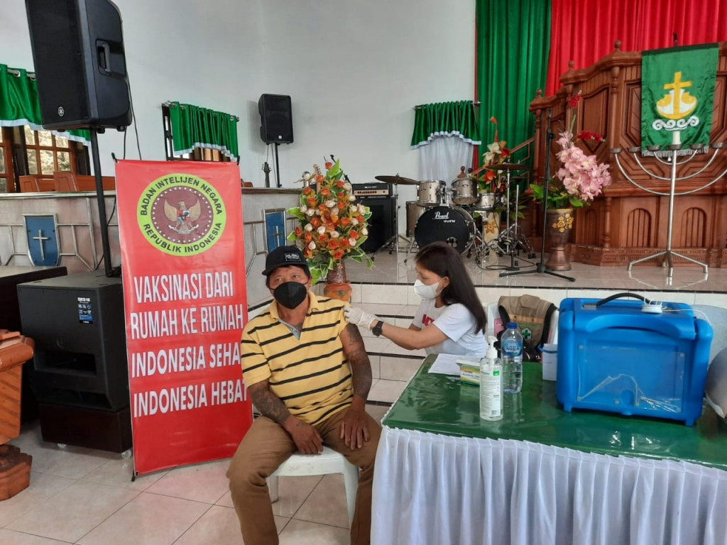 Vaksin covid-19 oleh BIn Sulut. Istimewa