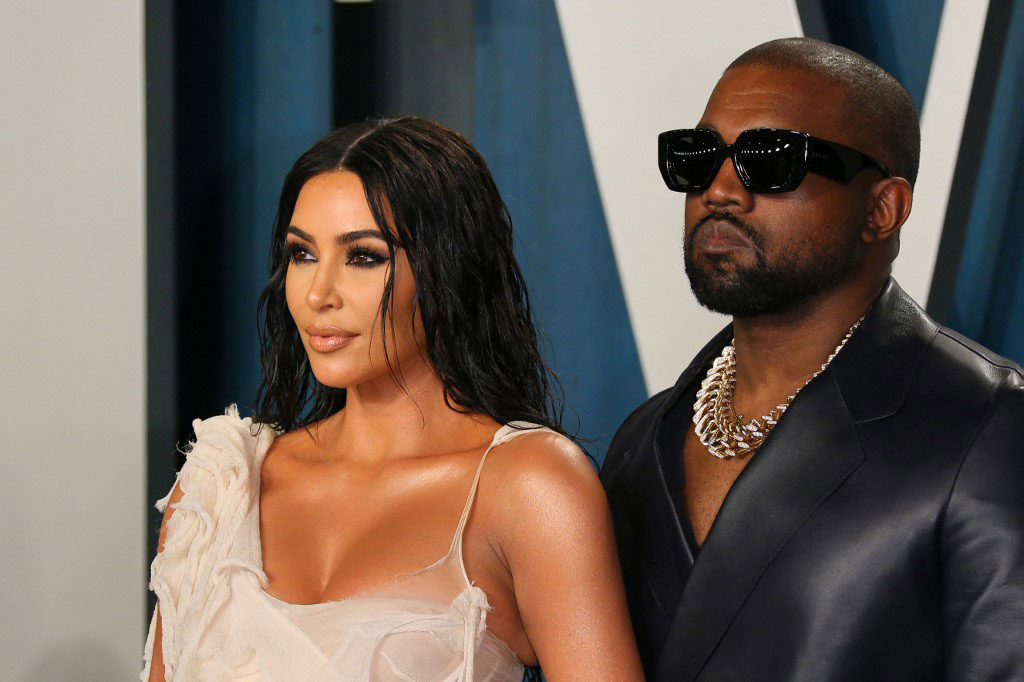 Kim Kardashian dan Kanye West (Foto: AFP)
